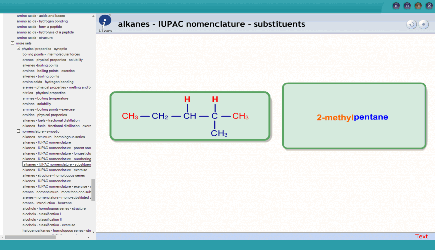 alkanes - IUPAC nomenclature - substituents