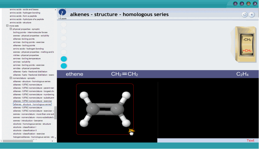 alkenes - structure - homologous series