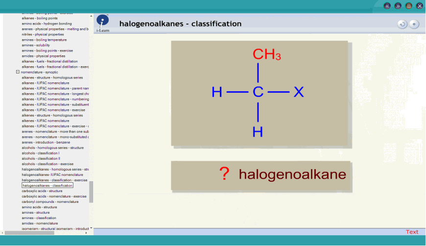halogenoalkanes - classification