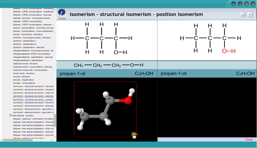 isomerism - structural isomerism - position isomerism